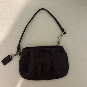 purple mini coach purse